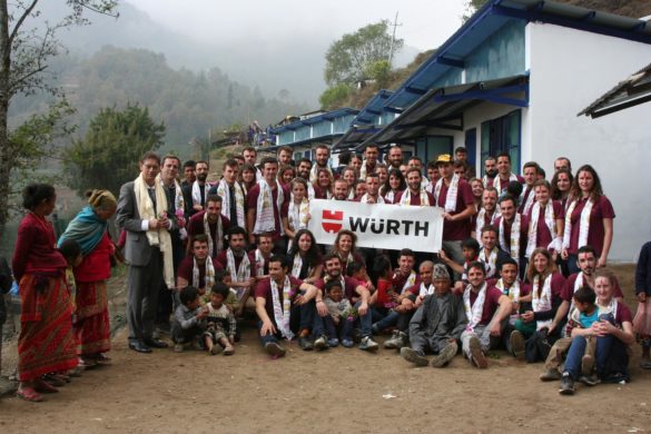 Les élèves de l'ISA BTP au Népal