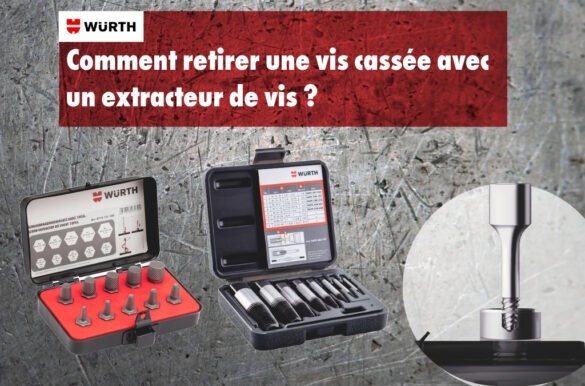 Extracteur de vis pour retirer des vis cassées Würth