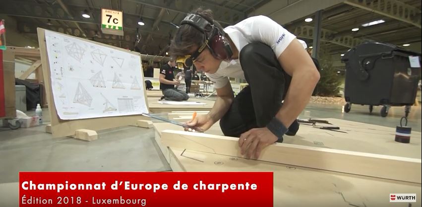 Würth accompagne l’équipe de France des jeunes charpentiers dans leurs projets