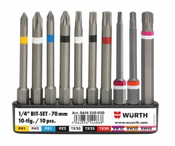 Les différents types d'Embouts de Vissage : PZ, PH, RW, Torx, Plat