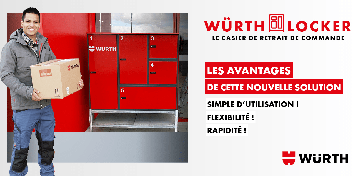 Nouveau service de retrait Würth locker : sécurité et praticité