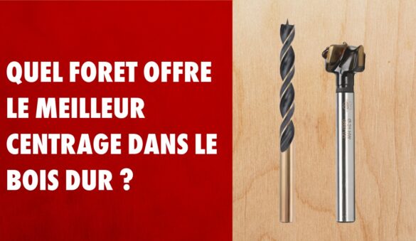 Foret à bois de précision et mèche 3D Würth pour un centrage parfait dans le bois dur
