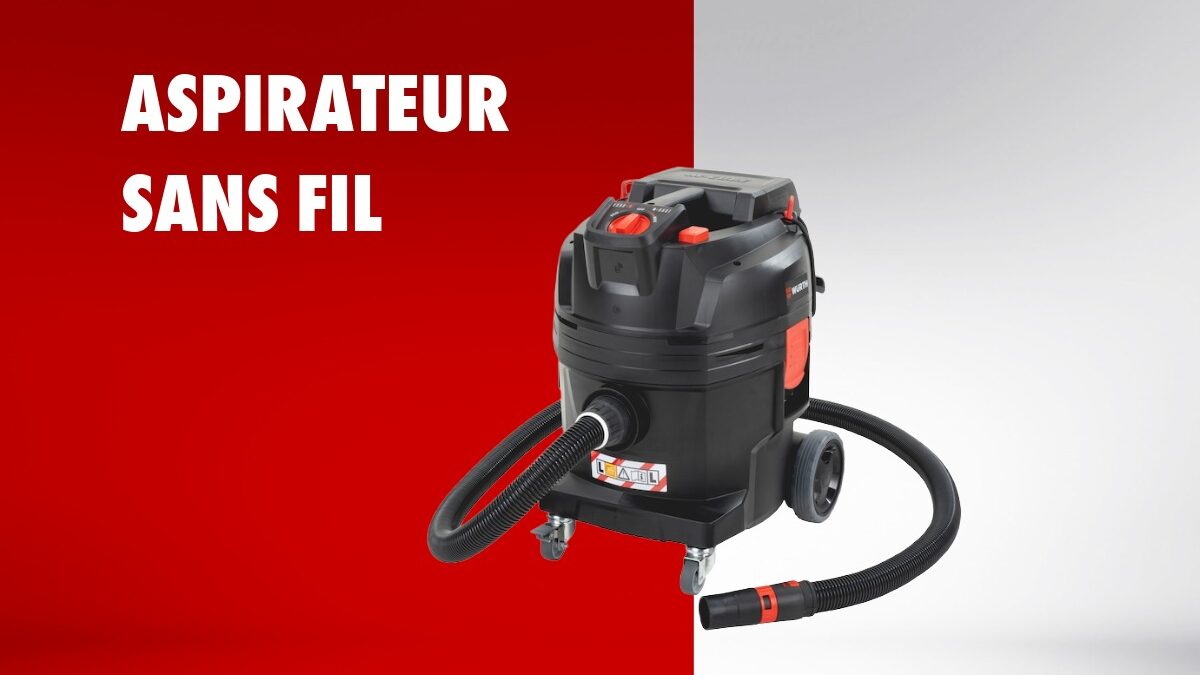 Aspirateur sans fil 18 V : performance et mobilité pour professionnels