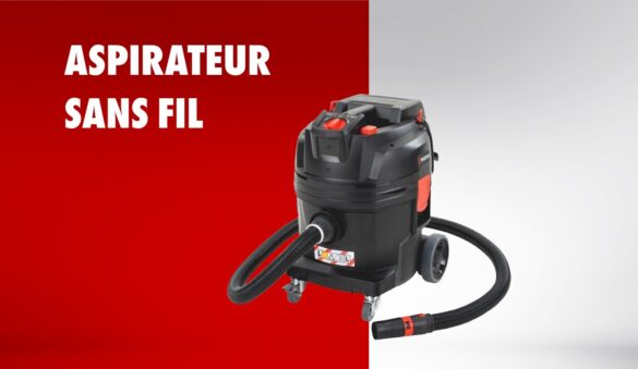 Aspirateur sans fil 18 V Würth ANTS 18-36 L Compact avec flexible, idéal pour l’aspiration professionnelle de poussières et liquides.